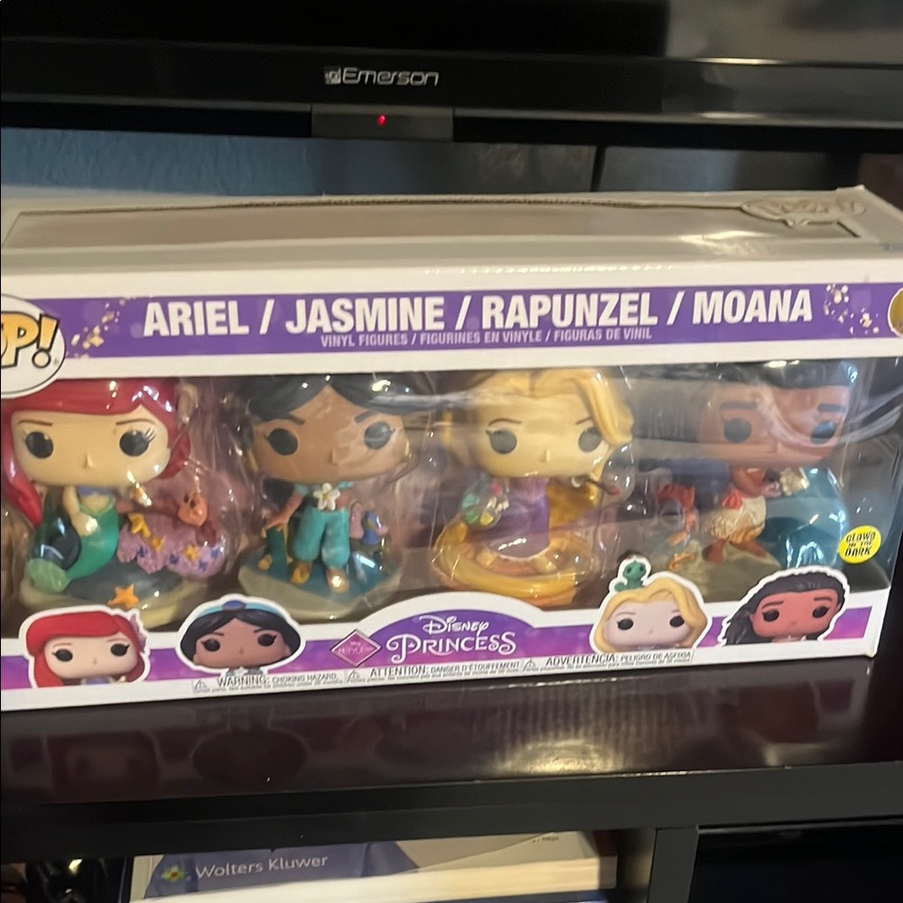 Funko Disney Princess Ariel, Jasmine, Rapunzel, Moana Set